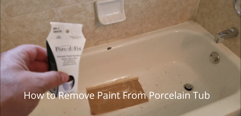 How to Remove Paint From Porcelain Tub